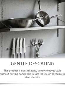 1 pieza Crema limpiadora negra para la parte inferior de ollas y sartenes Jue Fish, elimina las manchas negras, restaura el brillo de los utensilios de cocina, disuelve la grasa