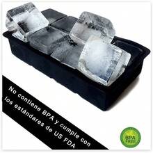 Moldes de Silicona para Hielo Reutilizables con Tapa, 8 Cubos - A- 8 Cubos, 1 Pieza - Ver 2