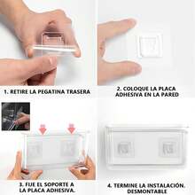 EstiloTendenciaSoporte Para Control De Remoto Pared, Porta Controles TV Pared, Grande, Desmontable, Para TeléFono, Control Remoto, CosméTicos, PequeñOs ArtíCulos, Para Estar, HabitacióN, BañO, Hogar, OficinaCalidad PremiumVersióN Mejorada - 1 - Ver 5