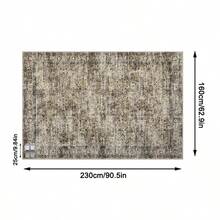 1pc Moroccan Vintage Floral - Classic Bohemian Area Rug, European & American - Rectangular Soft Faux Wool Washable Carpet, Suitable For Living Room, Bedroom, Entryway, Bathroom, Hallway, Patio, Kitchen, Indoor Outdoor, All Season Large Size Mat, Home Decor - Multicolor - View 14