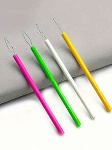 5 pièces Enfile-aiguilles en plastique - Guides de fil pour machine à coudre, outils de perles, accessoires pour artisanat DIY, dispositif d'assistance pour personnes âgées (La partie d'insertion de l'aiguille peut être de travers pendant le transport. Elle peut être restaurée manuellement pour une utilisation normale. Veuillez acheter avec prudence si cela vous dérange.)