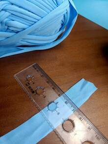 1 pièce 100g Fil de t-shirt, 30m/pièce Fil élastique de tissu pour crochet et tricot DIY, fil épais pour bretelles, pour projets de couverture, tapis et décoration maison faits main au crochet