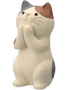 Tablet Stands - Tricolor Cat Hand Brooch - View 2