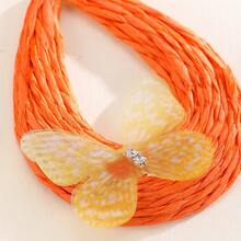 زوج من أقراط الفراشة قطرة الدمع المصنوعة يدويًا، جميلة وحلوة، مناسبة للارتداء اليومي، والشاطئ والعطلات