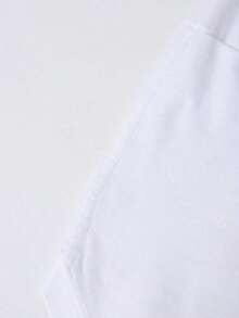 Camiseta de manga corta para damas con estampado de patrones, top de cuello redondo suelto y casual, se puede lavar aáquina para comodidad durante las cuatro estaciones. - Blanco - Ver 3