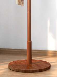 Perchero De Lujo Con Base Tipo Marmol Perchero de pie de madera maciza, perchero vertical simple para dormitorios, hogares y oficinas. Adecuado para tops de primavera y verano, - Negro - Ver 5