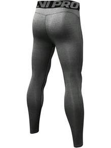 TendenciaPantalones de compresión para Hombre, Leggings Deportivos de Entrenamiento Bolsillo/sin BolsilloCalidad premium - Gris1 - Ver 3