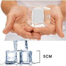 Moldes de Silicona para Hielo Reutilizables con Tapa, 8 Cubos - A- 8 Cubos, 1 Pieza - Ver 9