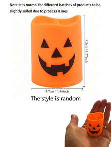 6Pcs Halloween Pumpkin Expressions Candles Light,Flameless Tealights Halloween Candles,Mini Horror Party Props, Pumpkin Light Expressions,Suitable,Battery Operated LED Tealights,For Home Party Decor, Party Supplies, Gifts, Bedroom Table Spooky Decor,Autumn Decoration, Day Of The Dead Candle Decoration,Fall Decor ,Halloween Decorations,Christmas Decorations,Halloween Home Decorations
