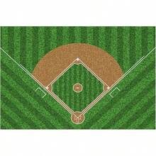 Alfombra de béisbol para recámara, 5 x 7 pies, antideslizante, para sala de estar, decoración de sala de béisbol - Béisbol_1 - Ver 2