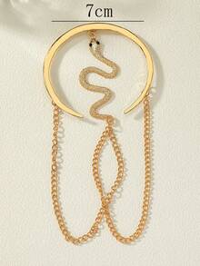 1pc 2025 Fashionable European & American Snake Arm Chain Jewelry, Vintage Chic Versatile Body Chain Bracelet, Everyday Wear & Holiday Gift