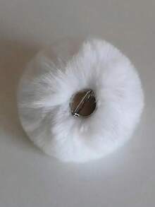 1PC Solid Color Simple Fashion Plush Cute Rabbit Tail Accessory Suitable For Daily Outfits Halloween Halloween Accessories - Multicolor - View 5