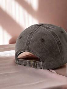 1pc God Is Good Graphic Print Classic Baseball Cap - Vintage Distressed, Lightweight, Adjustable, Solid Color, Unisex Casual Sports Hat - Perfect Dad Hat For Outdoor Activities