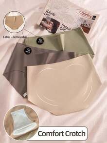 6 piezas de bragas cómodas y sin costuras, pantis sexy sin costuras de unicolor, lencería - Multicolor - Ver 4