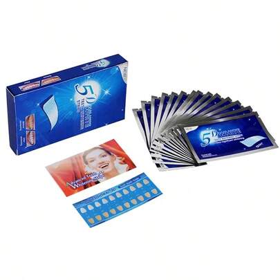 Tiras Blanqueadoras 5d Gel Para Dientes Blancos