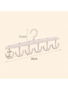 2 piezas Percha giratoria con 12 ganchos, Colgador de ropa interior que ahorra espacio, Percha de secado ondulada, Percha multifuncional - Multicolor - Ver 6