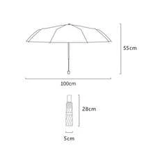 مظلة مطر كاملة الأوتوماتيكية للنساء والرجال، مظلة شمس واقية من الأشعة فوق البنفسجية، قابلة للطي، لاستخدام مزدوج