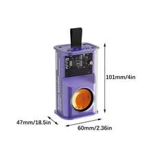 Transparent Mini Bluetooth Speaker 5W With Compact And Colorful Design - Lilac Purple - View 2
