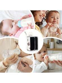1. Portable Digital Display Milk Bottle Warmer, Convenient For Moms To Control The Temperature Of Breastmilk Feeding. Maintains Milk Temperature To Prevent Baby From Drinking Overheated Or Overcooled Beverages, Allowing Baby To Drink Comfortably. - Brown - View 6