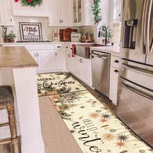 1pc Christmas Doormat, Drainage Mat For Kitchen, Living Room, Entryway, Balcony, Home Decor, Anti-Slip, Suitable For Cafe, Bar, Holiday, Party, Bedroom, Bathroom