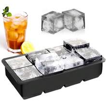 Moldes de Silicona para Hielo Reutilizables con Tapa, 8 Cubos - A- 8 Cubos, 1 Pieza - Ver 3
