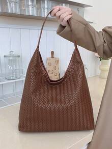 Fashionable Large Capacity Shoulder Bag For Women, Design Tote Bag - Coffee - View 12
