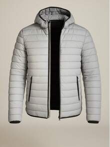 Men Jackets And Coats - Reflective / Gray - View 1