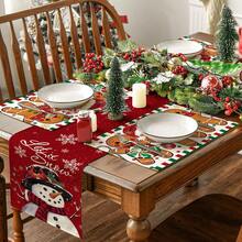 1/4/6 pezzi Tovaglietta natalizia, tovaglietta con stampa di albero di Natale, fiocco di neve e campana, tovaglietta antiscivolo e isolante per tavolo da festa natalizia, decorazione per feste, ristoranti e cucina, regalo di Natale raffinato