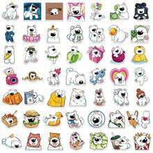 50PCS Cute Fun Cartoon Samoyed Graffiti Stickers Graffiti Creative Animal Stickers DIY Laptop Refrigerator Luggage Phone Case Decoration Stickers Toy Wall Decor Room Decor Wall Stickers Wall Sticker Home Decor