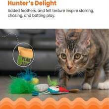 Catstages Hide &Amp; Seek Fish Bowl Interactive Cat Toy With Two Catnip Blend Toys, Blue - MàuC - Xem 2