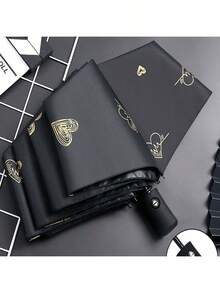 مظلة مطر كاملة الأوتوماتيكية للنساء والرجال، مظلة شمس واقية من الأشعة فوق البنفسجية، قابلة للطي، لاستخدام مزدوج