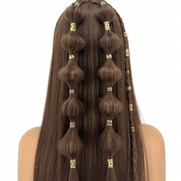 1Pcs Gold Dirty Braid Set Street Bohemian Party Braid Accessories