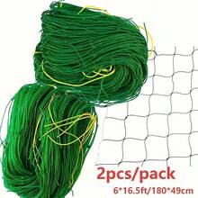 Heavy-Duty Climbing Plant Support Net | Large 6ft X 16.5ft Size (Flexible UV-Resistant Rope Net) | Perfect For Tomato/Cucumber/Bean Planting | Ventilation And Light Transmission Without Stem Damage | Suitable For Orchards And Vegetable Gardens