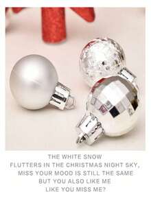 30pcs Christmas Ball, Tree Topper, Gift Box Set - Colorful Shatterproof Plastic Ornament Balls For Christmas Tree Decoration, Holiday Party And Wedding Decor