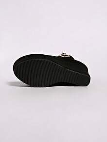 Women's Plus Size 35-43 Round Toe Platform Thick Bottom High Heel Boots, Fashion Side Zipper Ankle Boots. Plus Size Suede Ankle Boots For Autumn/Winter - Black - View 10