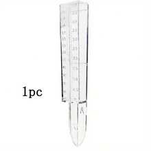 9.81 Inch Frost-Resistant Dual Scale Rain Gauge, 120mm/4.72 Inch Dual Ratio, Suitable For Outdoor Yard Gardening, Weather-Resistant Plastic + Magnified Readings, Garden, Lawn, Farm, Precise Rainfall Measurement Tool