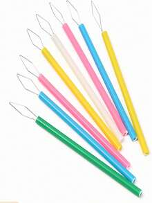 5 pièces Enfile-aiguilles en plastique - Guides de fil pour machine à coudre, outils de perles, accessoires pour artisanat DIY, dispositif d'assistance pour personnes âgées (La partie d'insertion de l'aiguille peut être de travers pendant le transport. Elle peut être restaurée manuellement pour une utilisation normale. Veuillez acheter avec prudence si cela vous dérange.)