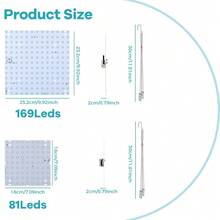 Full Spectrum LED Green Plant Grow Light AC100-277V UV IR Quantum Board Planting Fill Lamp 220V Sunlight Greenhouse Tent Growth Box Hydroponics System Red Blue 110V Flower Vegetable Bonsai Fruit Fish Tank Aquatic Plants Seeding Lights Potted Succulent Moss Cactus Cultivation Lighting With Hook EU Plug 81/169Leds