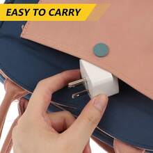 2pcs Universal Adapter, Europe To USA Plug Travel Adapter (White)