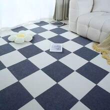 10/20/50 Pieces Self-Adhesive Carpet Floor Tiles - Easy To Cut And Match For Office Or Balcony Decor, Slip Floor Tile For Living Room, Bedroom, Study, Home Floor Decoration, Office Carpet, 11.81in Spliced Floor Mat