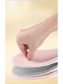 Semelles intérieures chaudes pour l'automne et l'hiver, semelles intérieures en coton moelleux et épaisses, semelles intérieures douillettes et déperlantes, unisexe