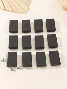 1/5/12pcs Simple & High-Grade Jewelry Packaging Box For Earrings, Rings, Necklaces, Pendants, Suitable For Holiday Gifts Packaging