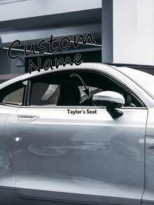 1 Stück anpassbarer Aufkleber, geeignet für Außenbereich von Autos, Laptops, Fenster und Türen, moderne Wanddekoration, Auto-Dekoration, Laptop-Personalisierung, glatte Oberflächen - stilvolle Dekoration. Erhältlich in verschiedenen Farben: Schwarz, Pink, Rot, Mehrfarbig, Weiß, Gelb, Gold, Grün, usw.