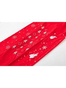 1pc Girls/Kids/Toddlers Solid Color/Contrast Color Tights, Leggings, Dance Stockings, Pantyhose With Cartoon Snowflake, Polka Dot, Christmas Tree, Snowman Patterns, Christmas Themed, Heat Transfer, Printed Leggings, High Stretch Footless Tights, Dance Pants, Suitable For Daily Wear, Christmas, School/Cute Style, Dance Pants, Spring/Summer/All Season Regular, Soft & Comfortable Footless Pants