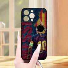 Simple Messi 10 Barcelona jersey wallpaper picture UV Print Print All-black phone case for Phone17 Pro MAX/11/12/13/14/15/15 Pro/15 Plus/15 Pro Max/X/XS Max/XR/11 Pro/12 Pro/13 Pro/14 Pro/12 Mini/13 Mini/11 Pro Max/12 Pro Max/13 Pro Max/14 Pro Max/14 Plus/6/6s/6 Plus/7/8/16 Pro/16 Plus/16 Pro Max  Galaxy A54/A14/A12/A13/A15/A32/A33/A24/A52S/S20/S21/S22/S23/S24/S23 Plus/S24 Ultra/S25/A15/A33/A23 Android phone case, essential for daily commuting, MagSafe support, less yellowing, Halloween gift, Virgin Mary Day sticker image UV printing, Independence Day gift, Christmas wallpaper image UV printing, Valentine's Day gift, Birthday gift for friends and family - Negro - Ver 8