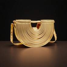 Bolso de mano con diseño de fideos, bolso de mano con forma de dumpling, bolso de hombro para mujer, bolso bandolera