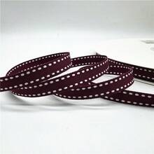 5 thước Anh ruy băng Grosgrain có dây thép 10mm dùng để trang trí đám cưới, Giáng sinh, làm nơ ruy băng thủ công, gói quà. - Chọn màu - Xem 12