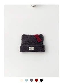 Cute Cat Ear Plush Hat, Thick Warm Ear Protection, Korean Sweet Makeup, Versatile Knit Cap, Autumn/Winter; Sweet Cute Cat Ear Plush Knit Hat, Warm, Versatile, Small Logo Knit Hat; Sweet Cute Cat Ear Plush Knit Hat, Warm, Versatile, Small Logo Knit Cap, Autumn/Winter