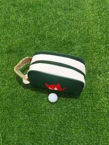 Bolso de golf de moda coreana y japonesa 2025, bolso accesorio de golf, accesorio de ropa de golf de color clásico, bordado de logotipo de monstruo único, unisex