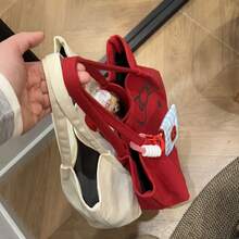 1Pc Sanrio 手提包, 大容量新款帆布包 Hello Kitty 手提包可爱学生斜跨单肩托特包, Hello Kitty KT 日系卡通帆布包, 女2025厚款新款大容量手提包, 学生通勤单肩托特包, 办公用品, 文具用品, 学校用品, 办公配件, 办公用品, 教学策略,